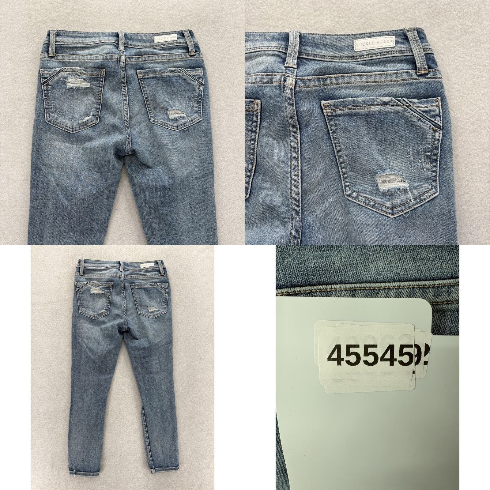 Buckle Black Buckle Black Jeans Womens 25 Blue Fit No 53 Ankle Skinny Distressed Grunge Rock Jeans Size 42" / US 20 - 9 Thumbnail