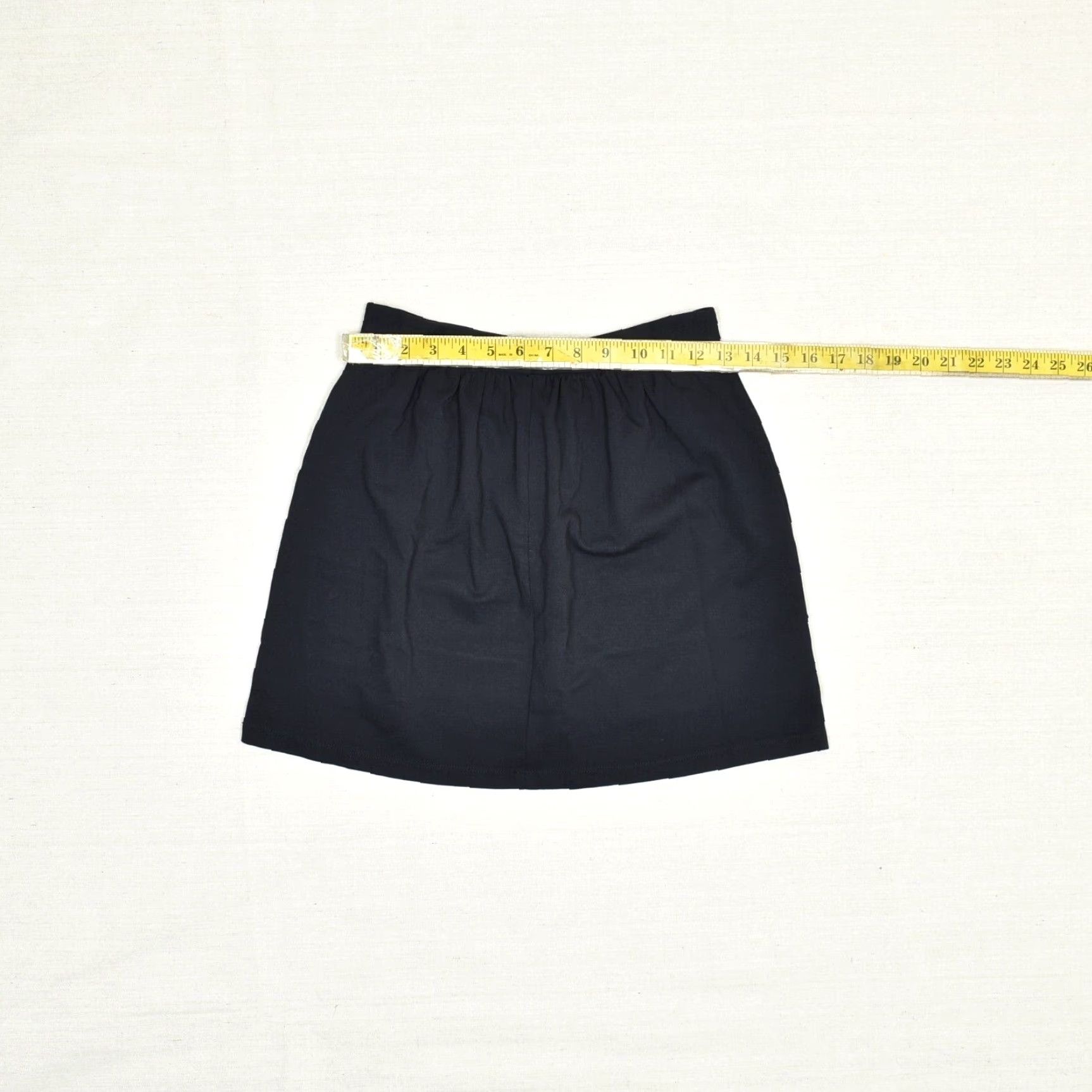 J.Crew J.CREW Skirt A-Line Zip Solid Viscose Black Size 2 Women Adult Short Size 26" / US 2 / IT 38 - 4 Thumbnail