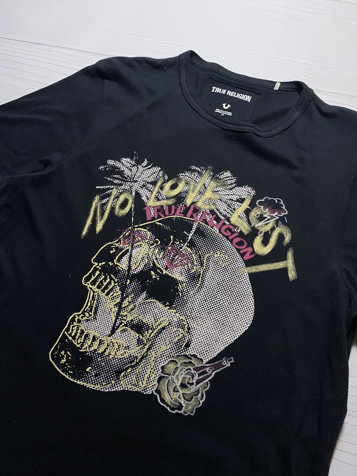 True Religion Vintage True Religion No love lost Box Logo y2k t shirt Size US L / EU 52-54 / 3 - 8 Thumbnail