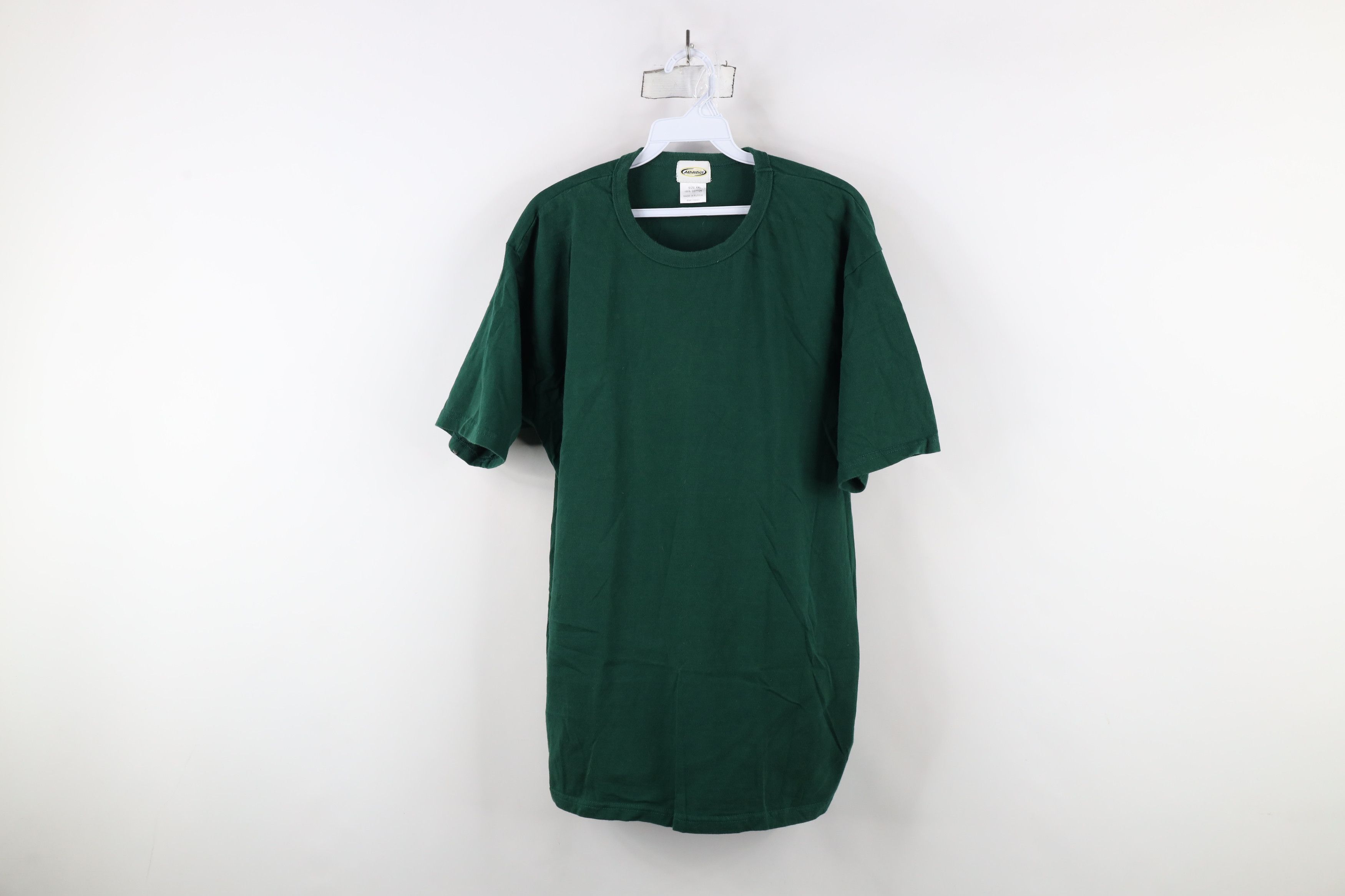 Vintage Vintage 90s Streetwear Short Sleeve T-Shirt Green Cotton Size US XXL / EU 58 / 5 - 1 Thumbnail
