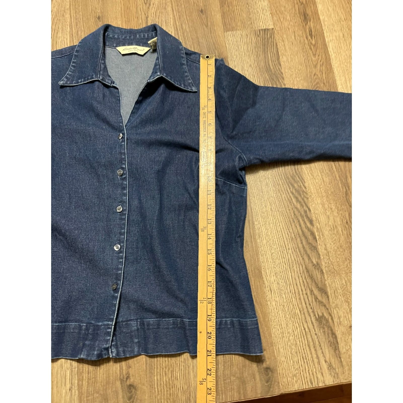 Eddie Bauer Eddie Bauer Jacket Women's XS Blue Denim Button Up Long Sleeve Womens Size XS / US 0-2 / IT 36-38 - 7 Thumbnail