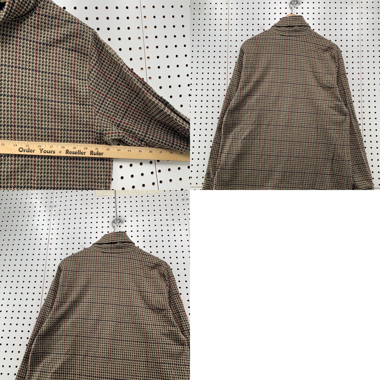 Lands' End VINTAGE Lands' End Sweater Womens XL Brown Herringbone Turtleneck Made USA Size XL / US 12-14 / IT 48-50 - 9 Thumbnail