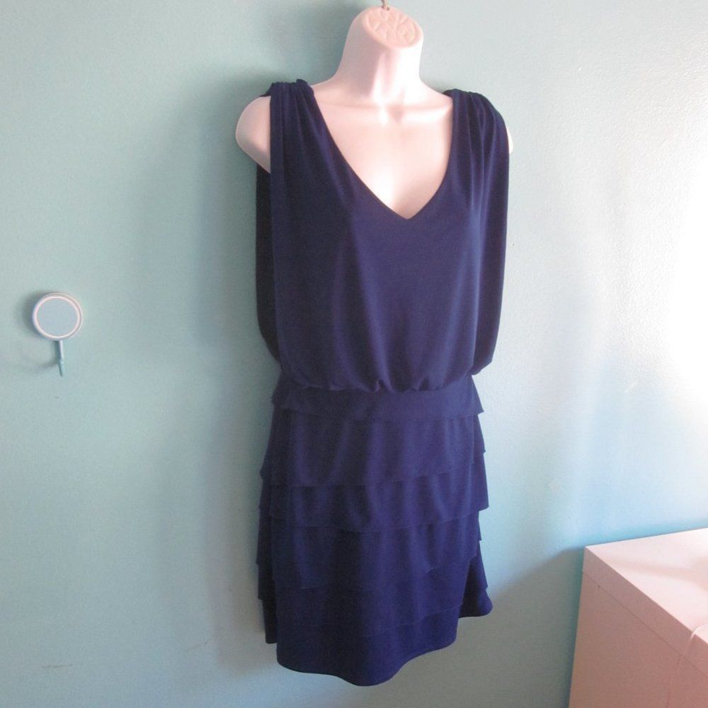 Laundry by Shelli Segal Laundry Shelli Segal Size 4 Blue Tank Dress Size S / US 4 / IT 40 - 7 Thumbnail