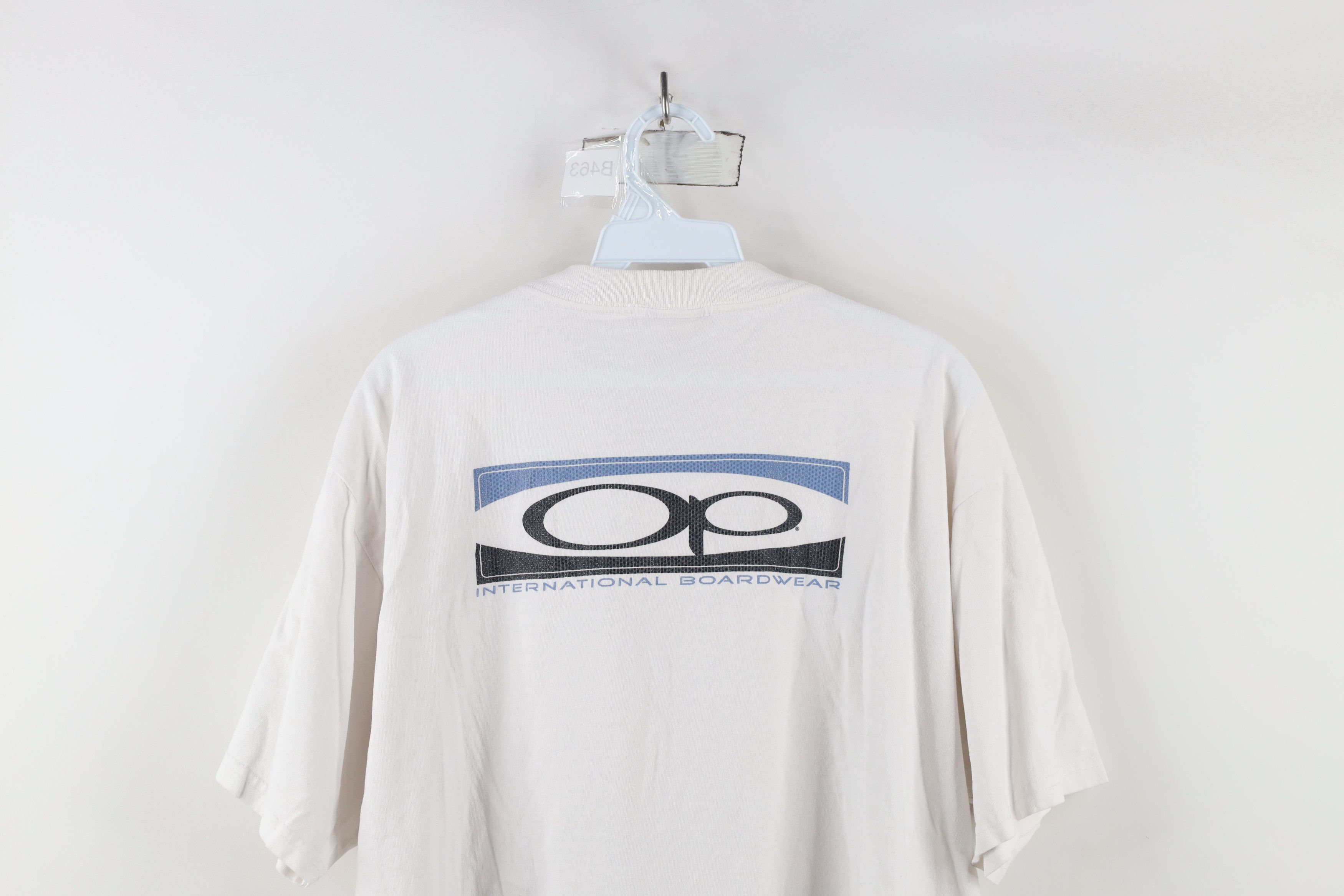 Ocean Pacific × Vintage Vintage 90s Ocean Pacific OP Center Logo Surfing T-Shirt Size US L / EU 52-54 / 3 - 11 Thumbnail