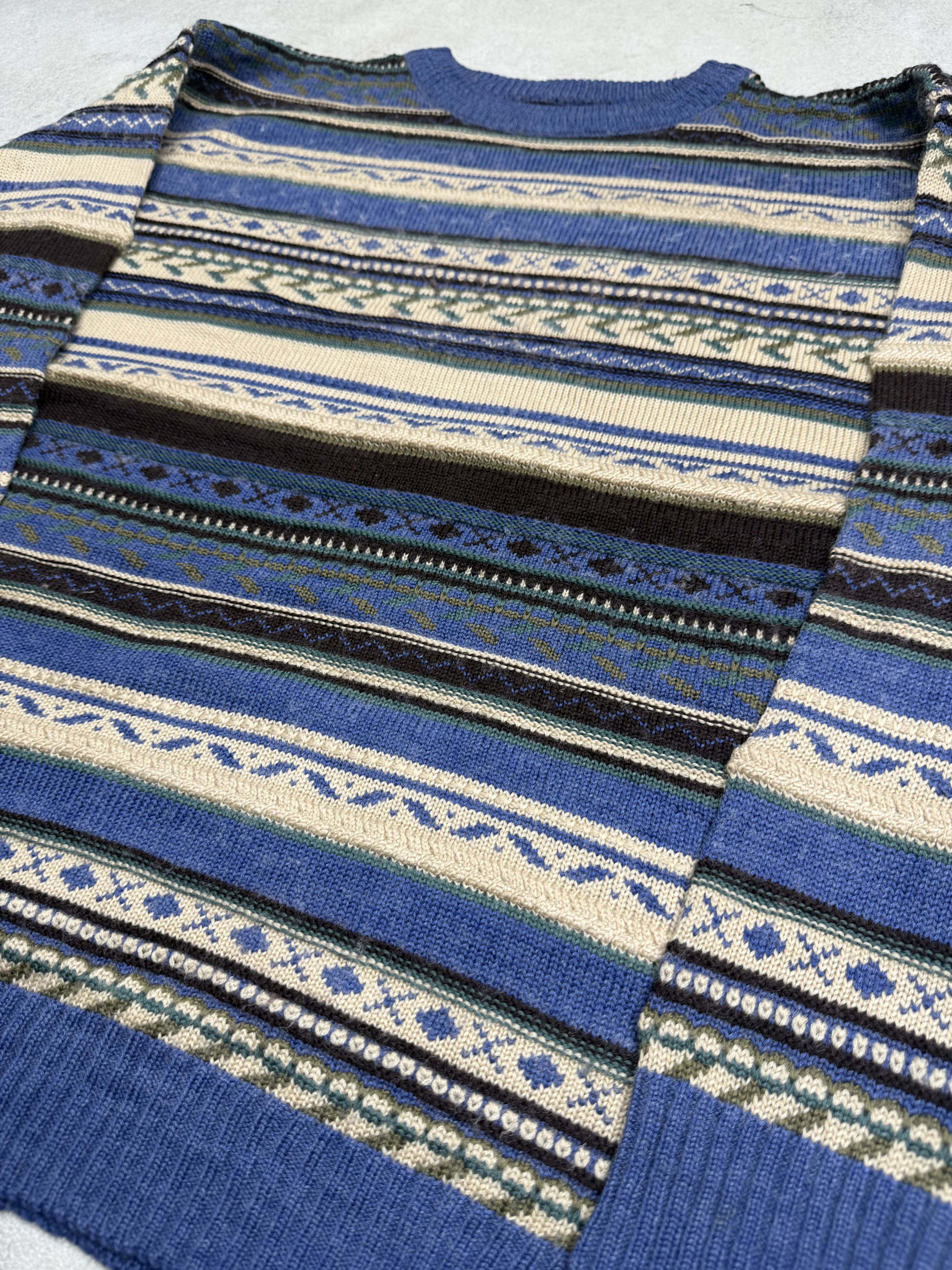 Vintage Vintage Classic Nordic Fair Isle Knit Sweater Stripe Size US M / EU 48-50 / 2 - 4 Thumbnail