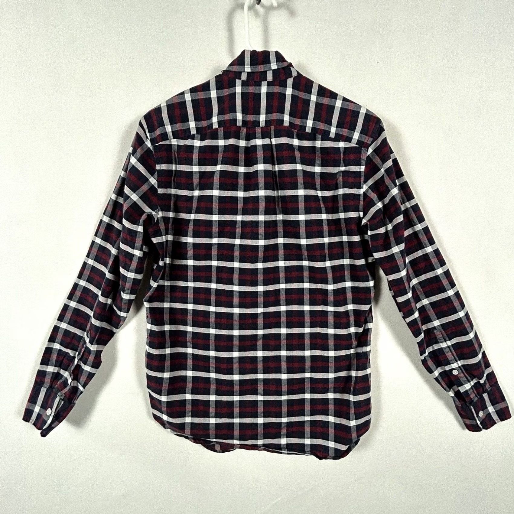 J.Crew J. Crew Flex Oxford Plaid Shirt S Navy Red Long Sleeve Button-Front Men Same Sx? (Note: No extra words) Size US S / EU 44-46 / 1 - 6 Thumbnail