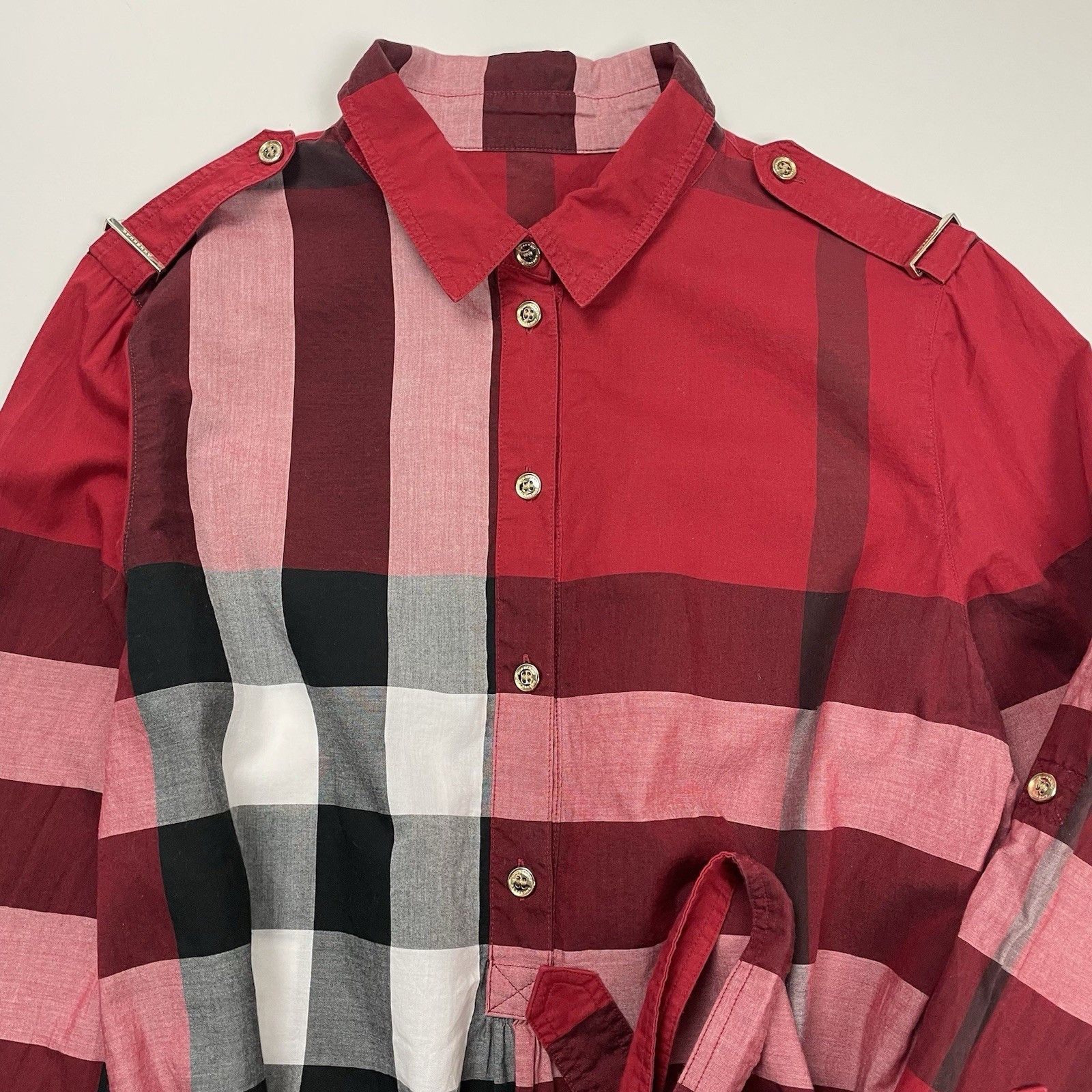 Burberry Burberry Nova Check Plaid Popover Shirt Dress Midi Kelsey Size S / US 4 / IT 40 - 6 Thumbnail