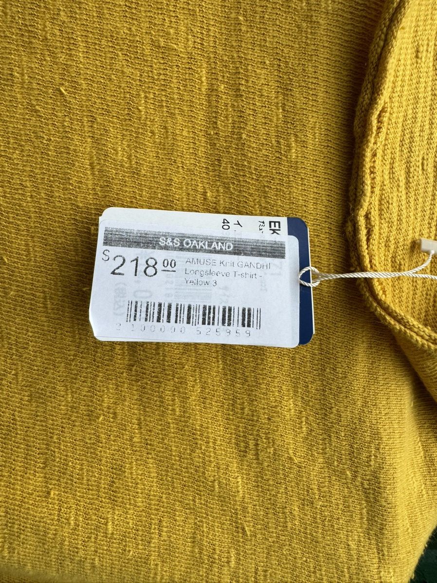 Kapital Kapital Amuse Knit Gandhi LS T-shirt Yellow Size 3 NWT Size US M / EU 48-50 / 2 - 6 Thumbnail