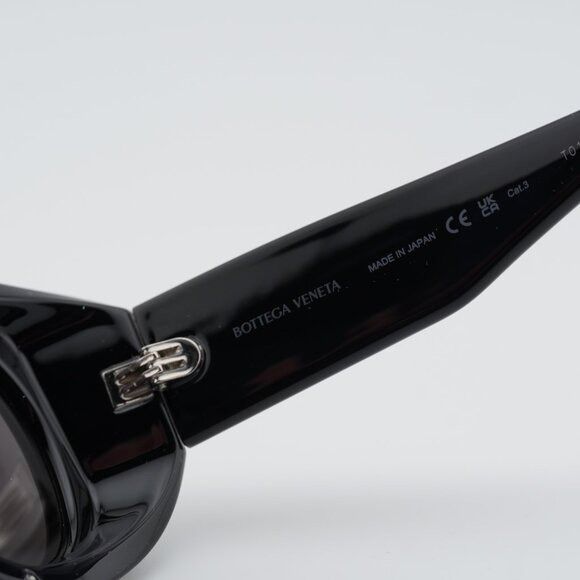Bottega Veneta Bottega Veneta BV1362S 001 Sunglasses Black Geometric Frame Size ONE SIZE - 9 Thumbnail