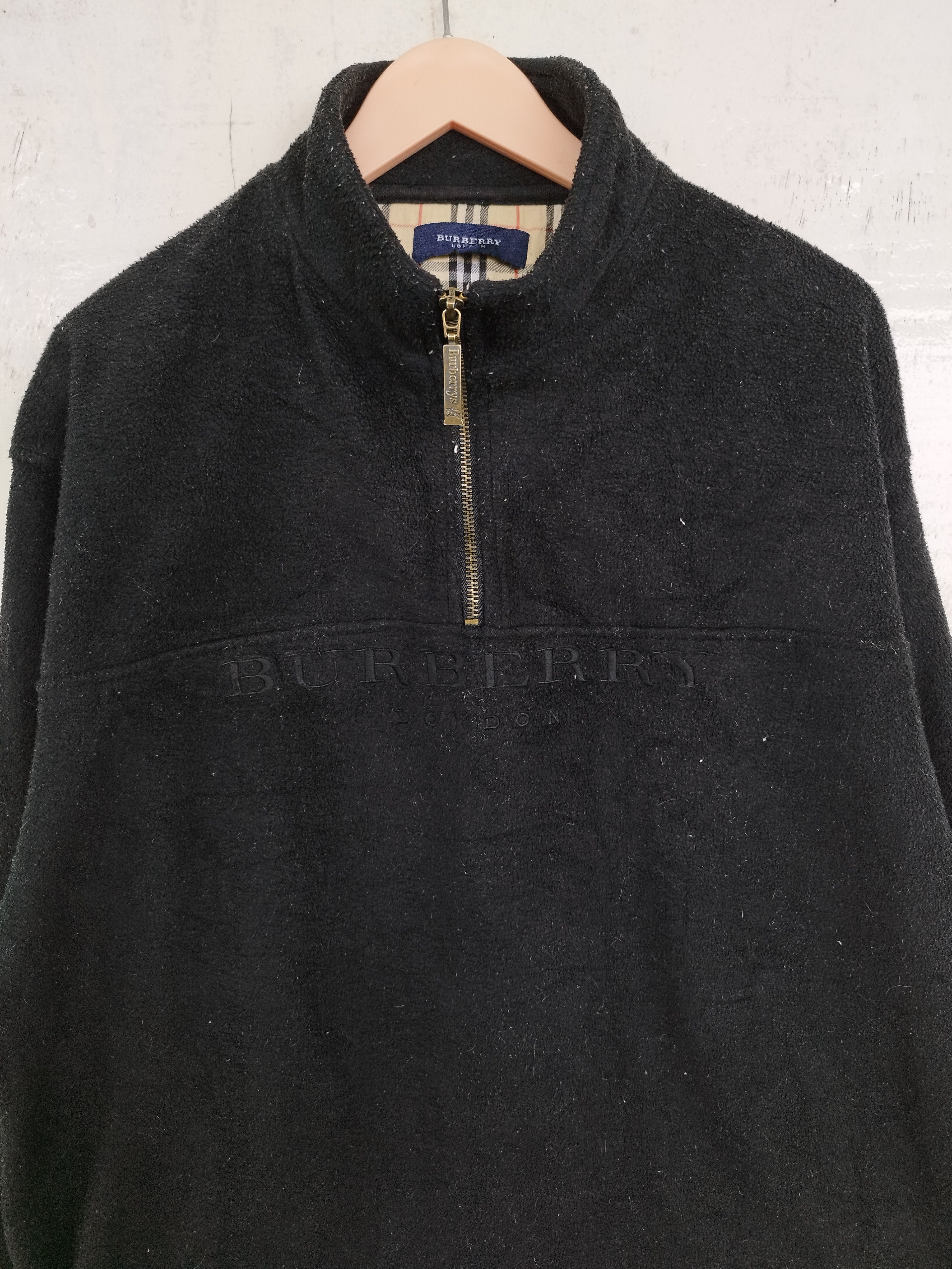 Burberry Burberry Half zipper Spell out sweater Size US L / EU 52-54 / 3 - 1 Thumbnail