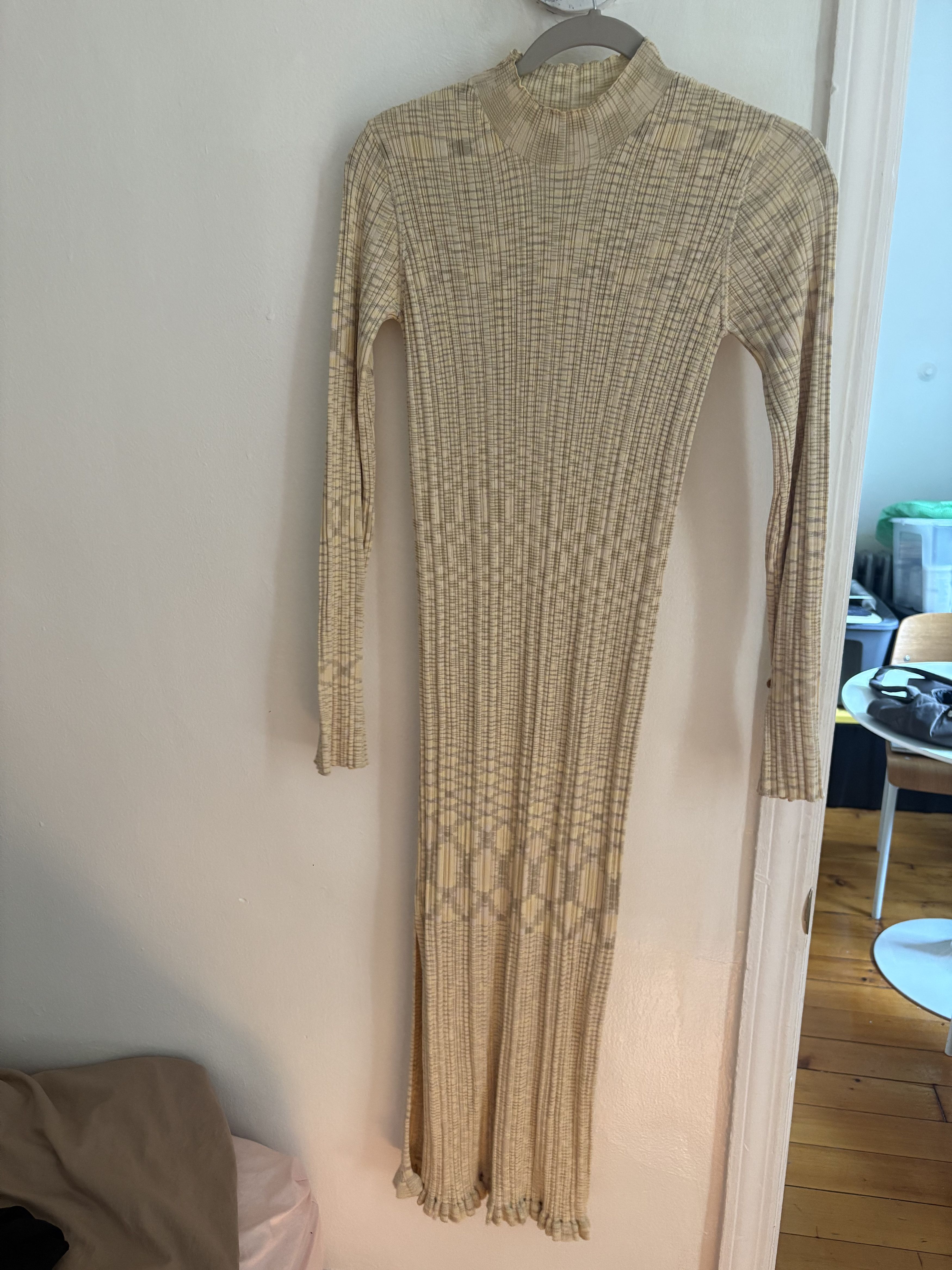 Holzweiler Holzweiler Yellow Hadeland Dress Small Size S / US 4 / IT 40 - 2 Thumbnail