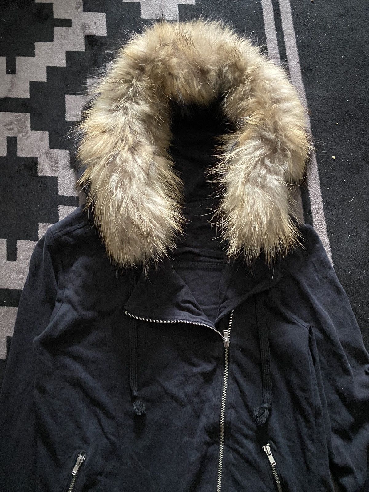 If Six Was Nine × Japanese Brand × Le Grande Bleu (L.G.B.) Fmt faux fur biker punks hoodie Size US M / EU 48-50 / 2 - 2 Thumbnail