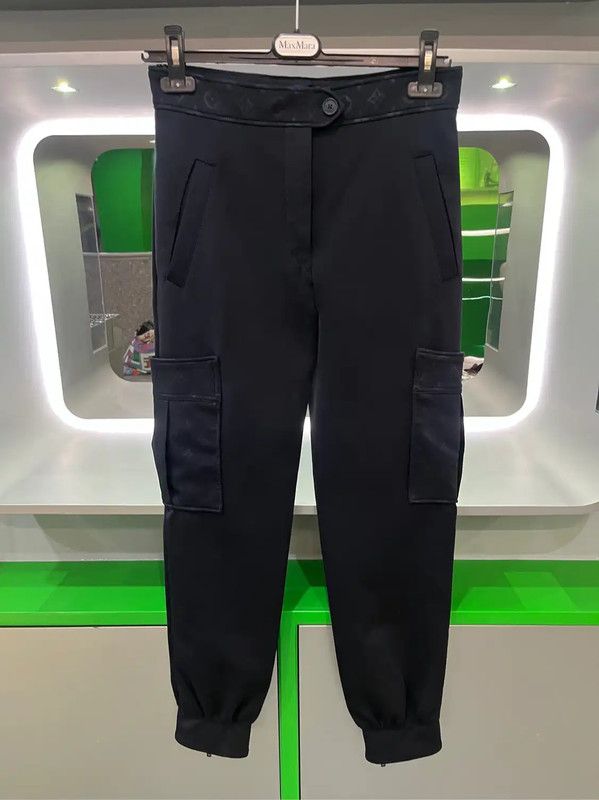 Louis Vuitton Louis Vuitton Black Spring Autumn Casual Pants 0089 Size 23" - 1 Thumbnail