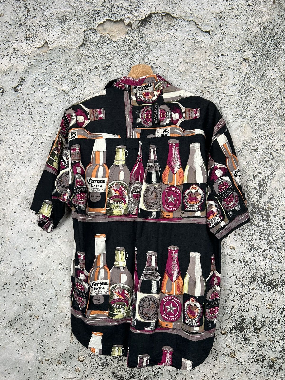 Vintage Vintage Beer Crazy Shirt Hawaiian Hype Rare Streetwear Size US L / EU 52-54 / 3 - 4 Thumbnail