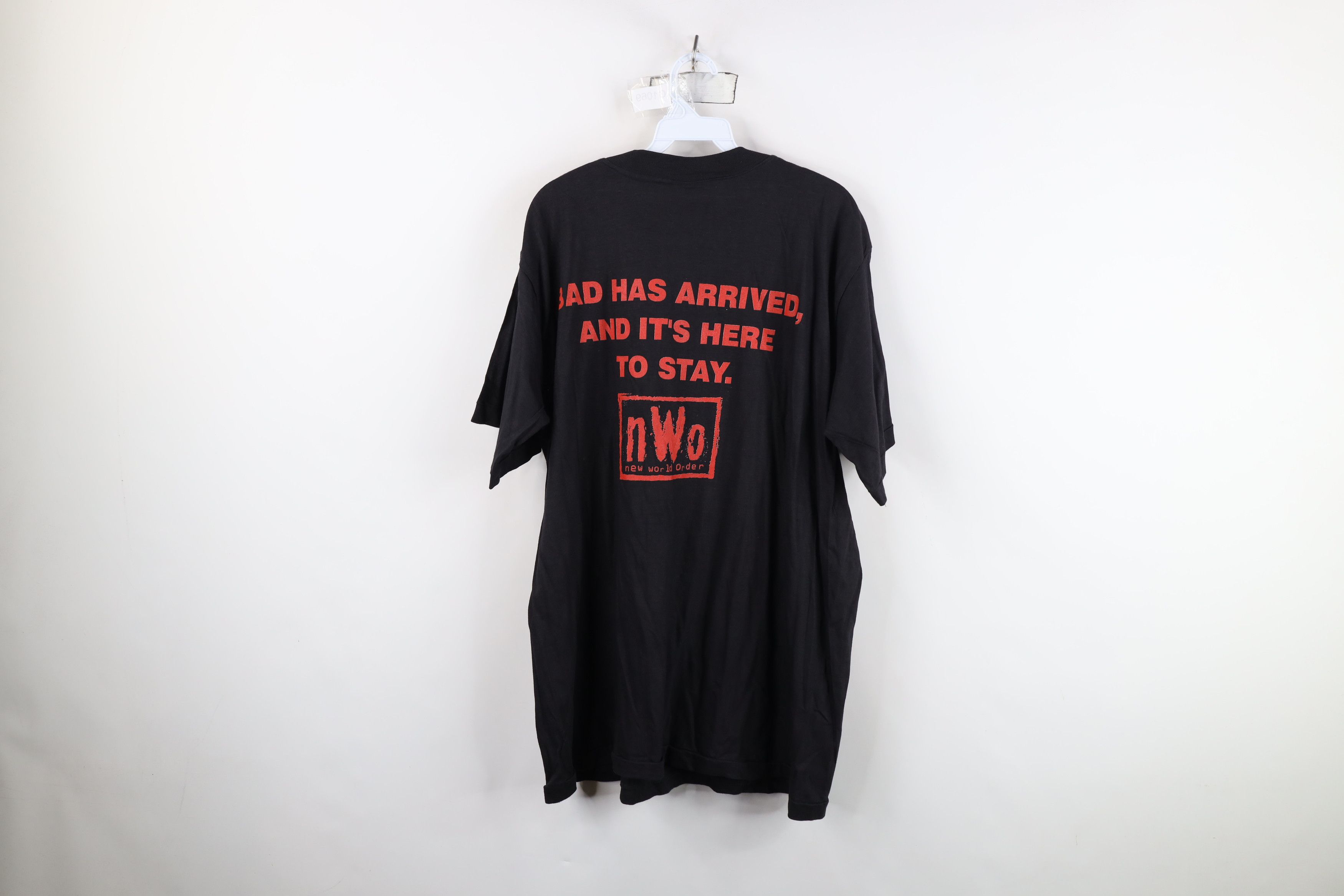Vintage Vintage 90s New World Order NWO Double Wrestling T-Shirt Size US XL / EU 56 / 4 - 11 Thumbnail