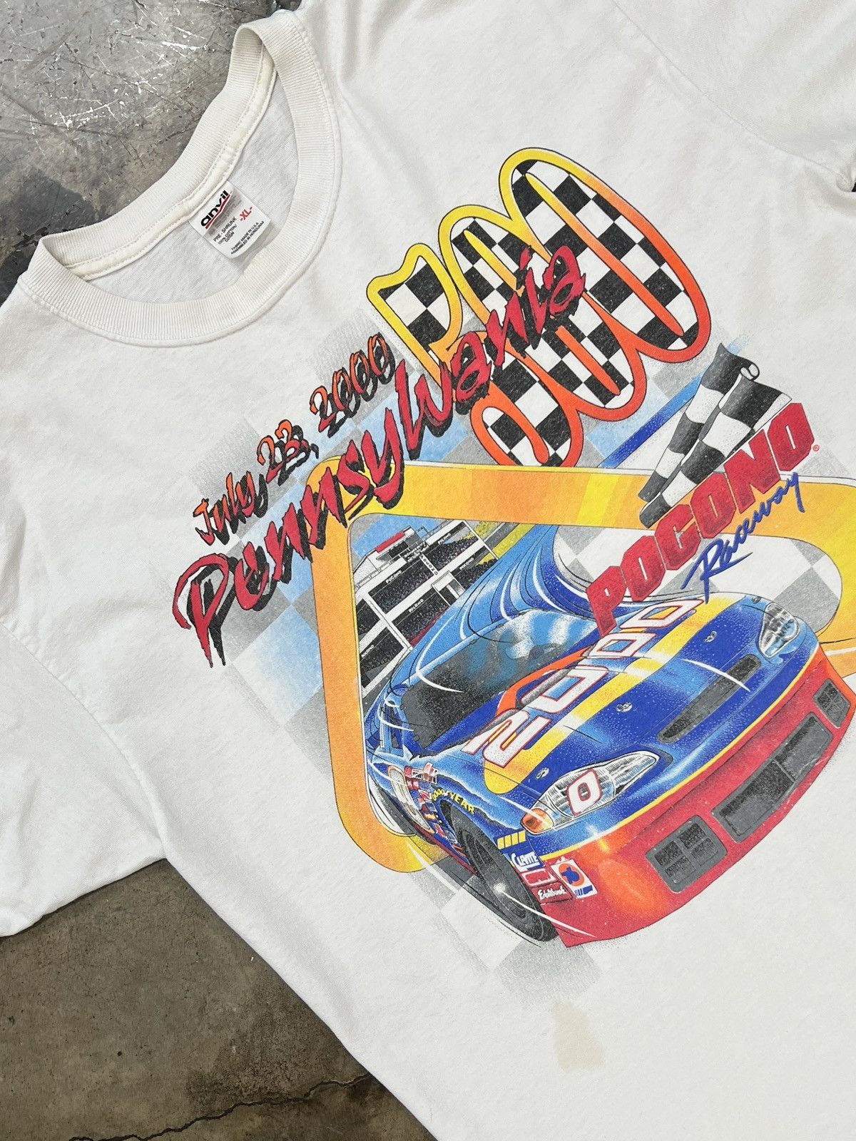 NASCAR × Vintage Vintage 2000 Pennsylvania Pocono Speed Times Racing Tee XL Size US XL / EU 56 / 4 - 1 Thumbnail
