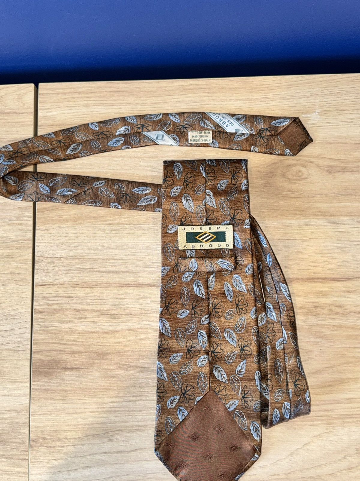 Joseph Abboud Vintage Joseph Abboud Silk Tie – Made in Italy – Botanical Size ONE SIZE - 1 Thumbnail