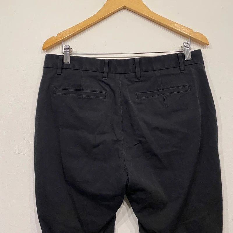 Everlane Everlane Uniform Men's Black Flat Front Slim Fit Chino Size US 33 - 3 Thumbnail
