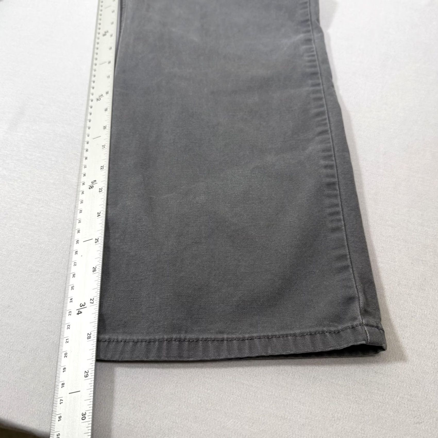 Carhartt Carhartt Rugged Flex Pants Mens 36x30 Gray Canvas Carpenter Relaxed Fit 5-Pocket Work Pant Straight Leg Denim/Workwear Shirt Not Included Size US 36 / EU 52 - 4 Thumbnail