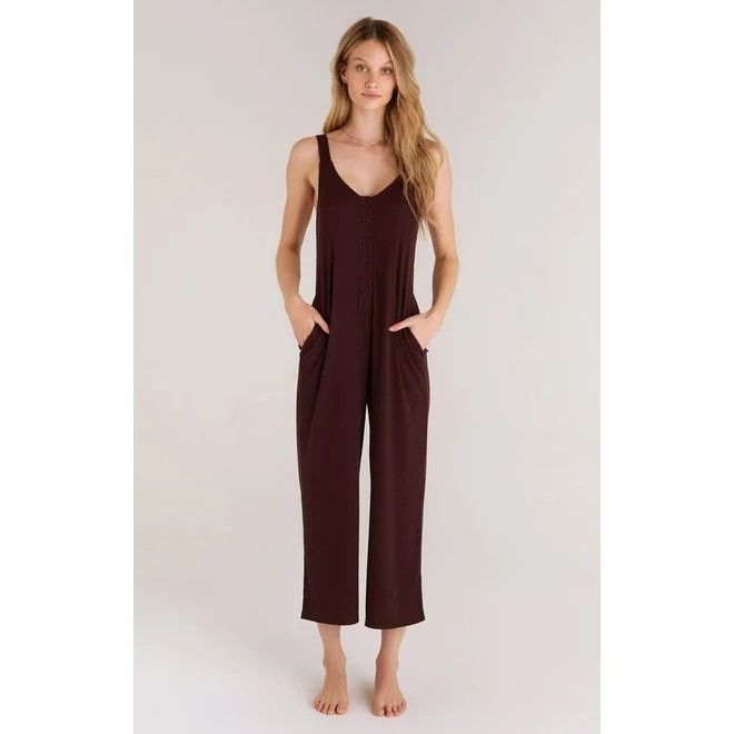Z Supply Z Supply Around Town Fig Cozy Lounge Jumpsuit Size 27" / US 4 / IT 40 - 1 Thumbnail