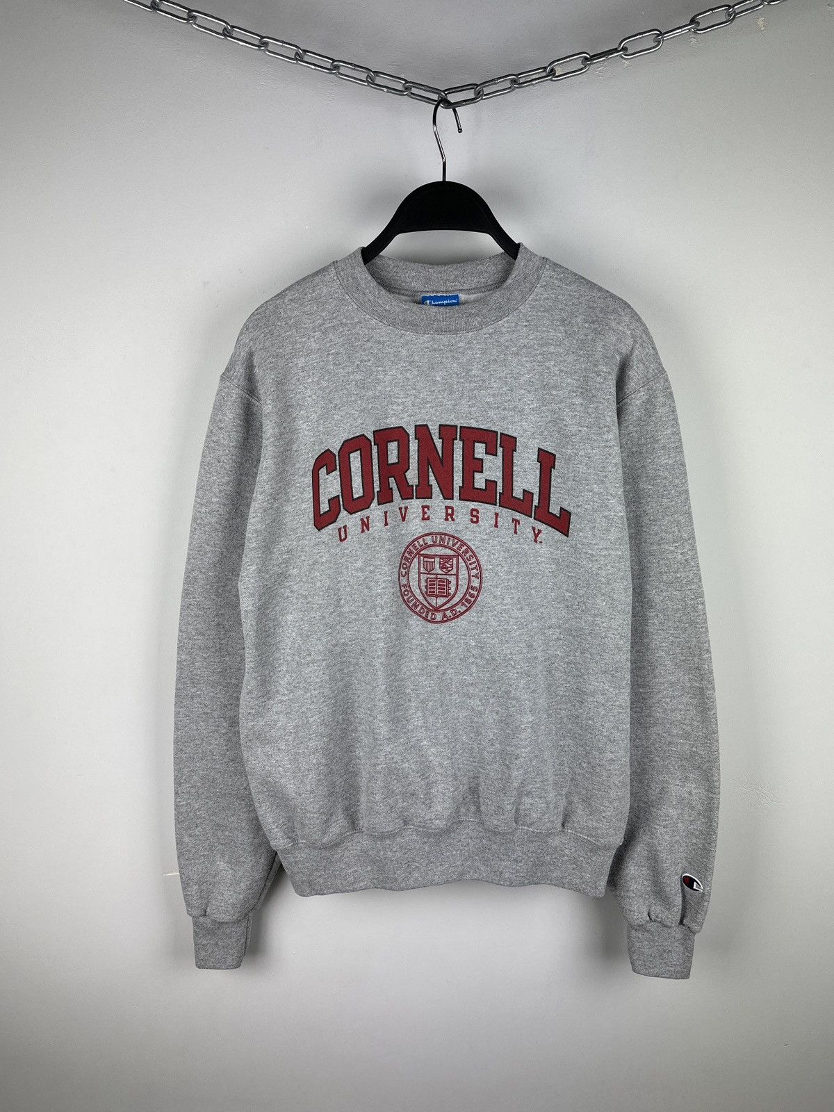 Champion Vintage Cornell University Grey Sweatshirt Size US S / EU 44-46 / 1 - 1 Thumbnail