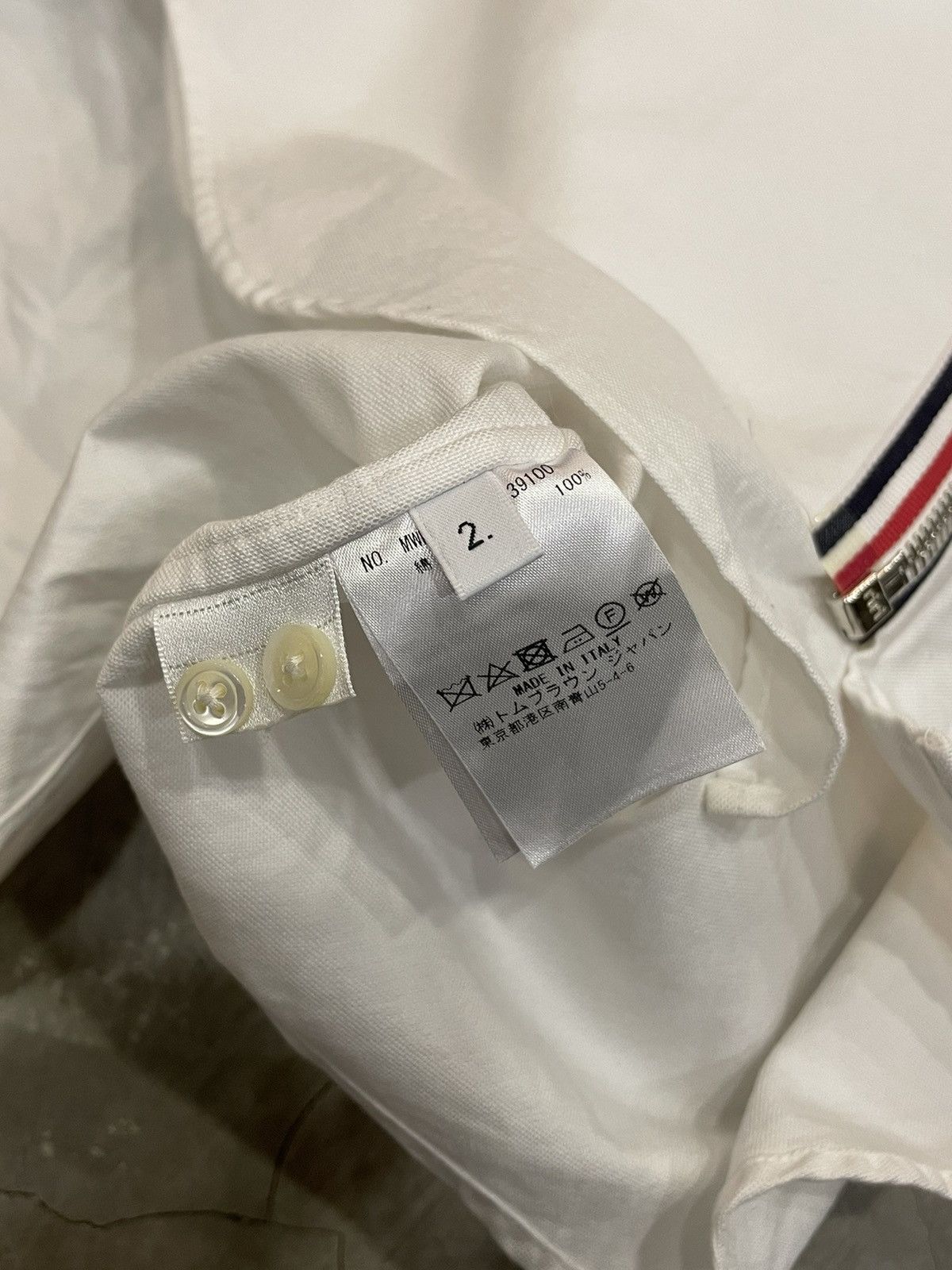 Thom Browne Thom Browne - 4-BAR ZIP-FRONT OXFORD SHIRT Size US M / EU 48-50 / 2 - 15 Thumbnail
