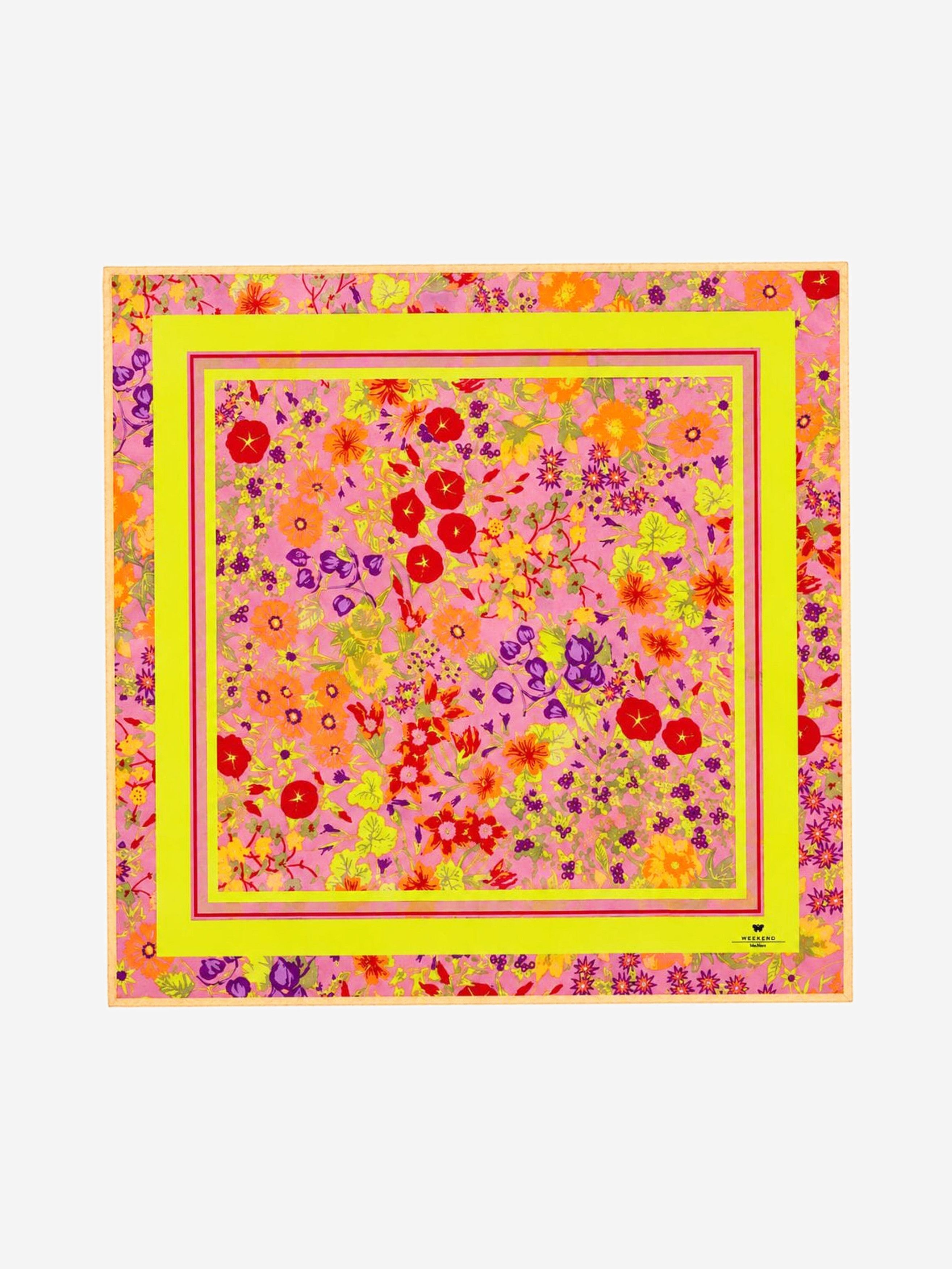 Weekend Max Mara Pink silk floral scarf Size ONE SIZE - 1 Thumbnail