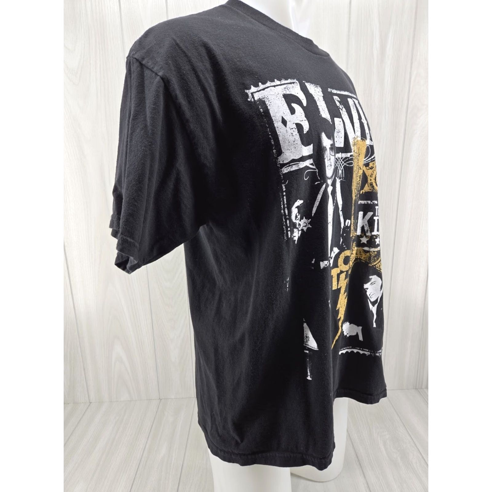 Vintage VINTAGE Elvis Presley The King TCB Music Black T-Shirt Womens 1X Zion Rootswear Size XL / US 12-14 / IT 48-50 - 5 Thumbnail