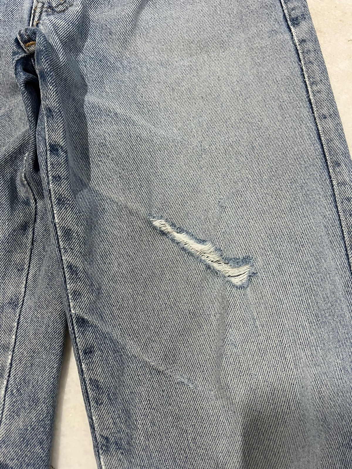 If Six Was Nine 💥90s Bobson Light Wash Distressed Jean Size US 30 / EU 46 - 6 Thumbnail