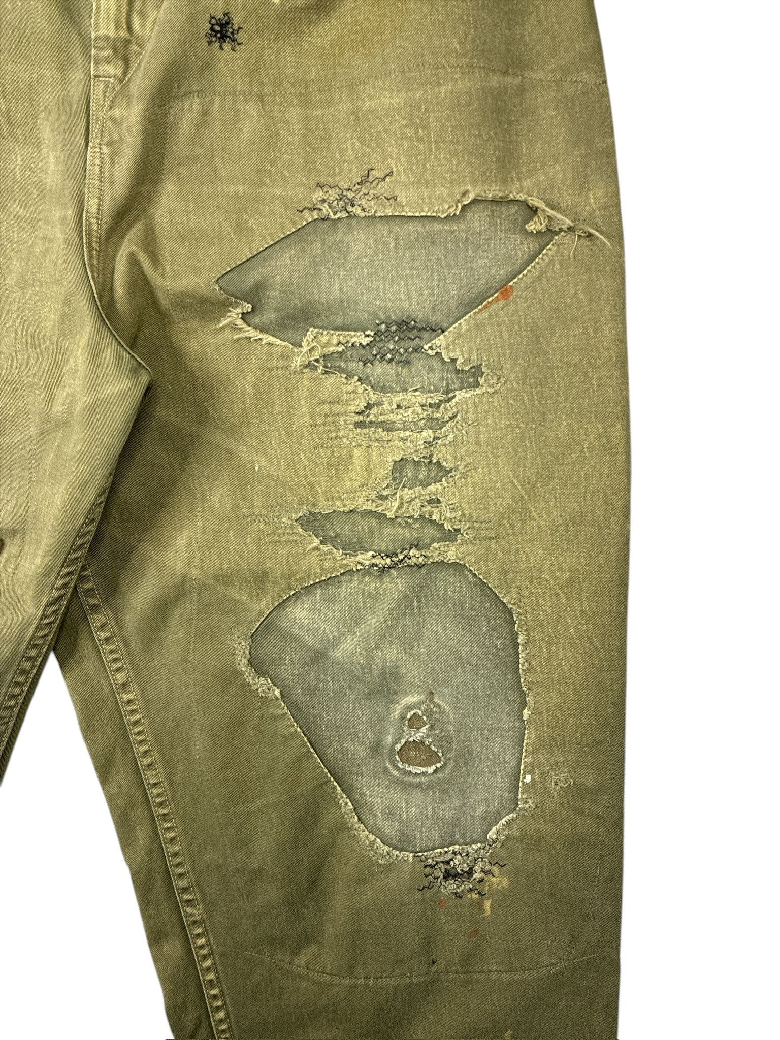 Kapital KAPITAL HIGH WAISTED NIME PANTS 'KHAKI GREEN' Size US 32 / EU 48 - 2 Thumbnail