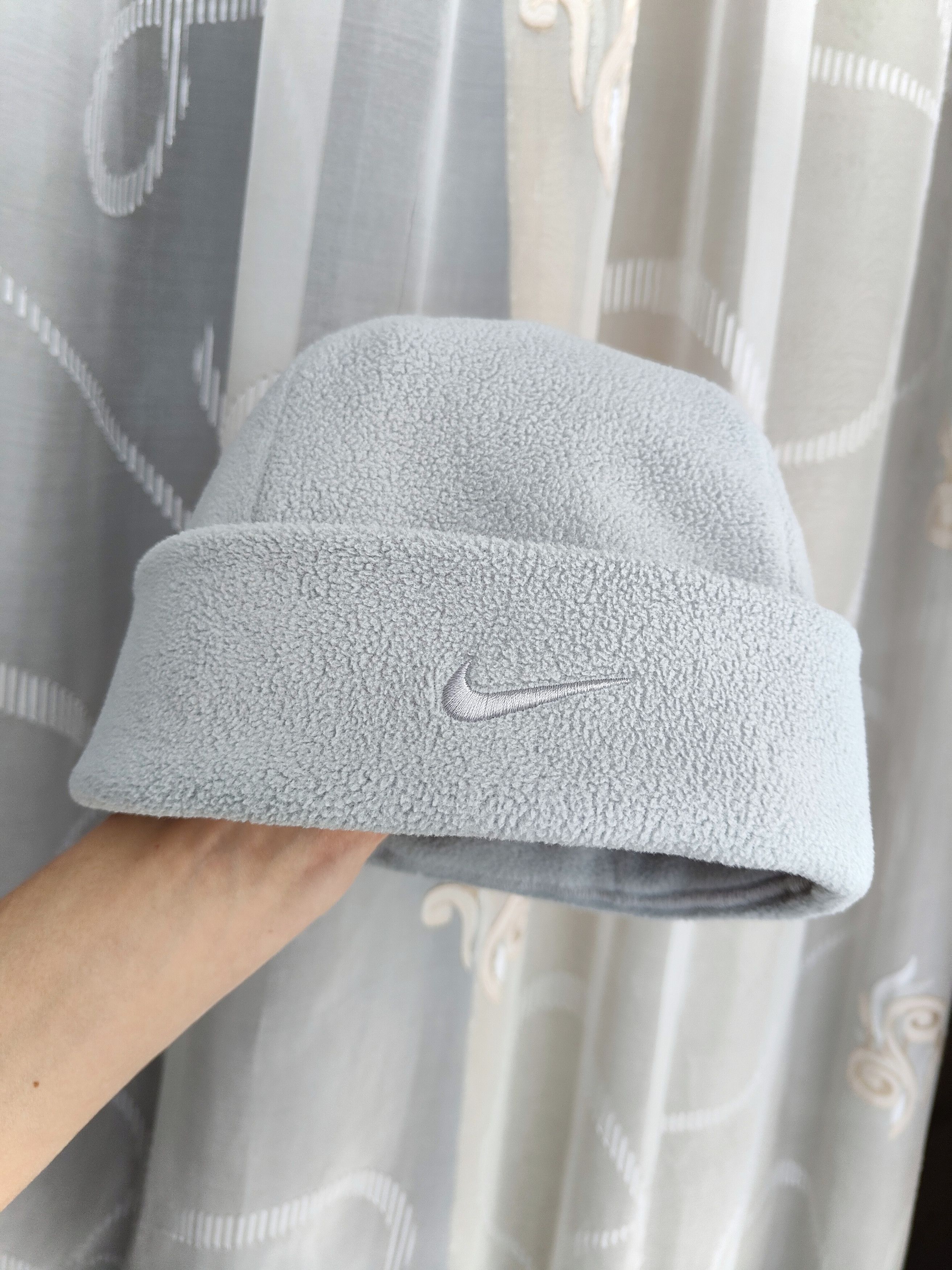 Nike Vintage Y2K Nike Athletic Reversible Fleece Beanie Hat Cap Size ONE SIZE - 6 Thumbnail