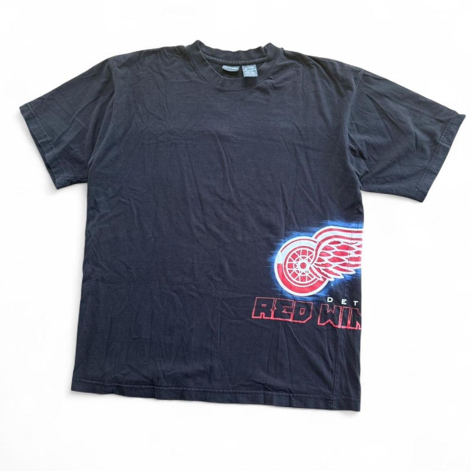 NHL × Pro Edge × Vintage Vintage Detroit Red Wings NHL Hockey wrap around Tee Size US XL / EU 56 / 4 - 1 Thumbnail