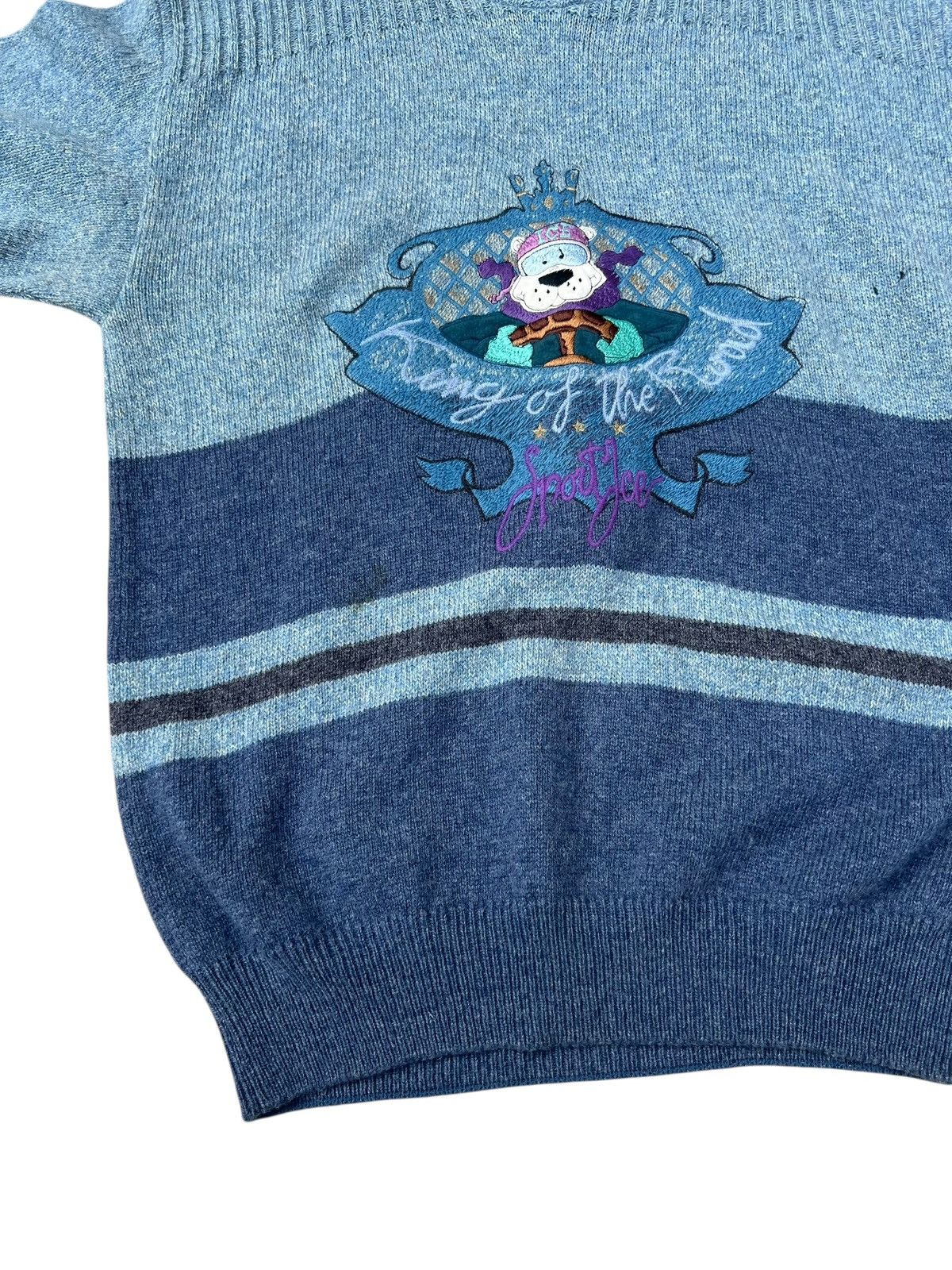Iceberg Vintage 80s 90s Iceberg Sport King Of The Road Wool Knitwear Size US M / EU 48-50 / 2 - 10 Thumbnail
