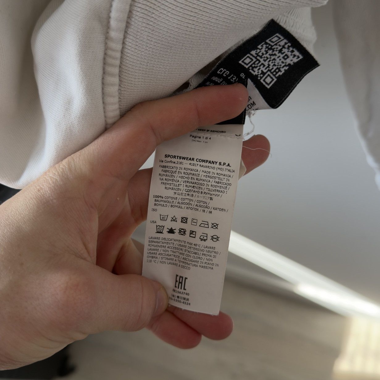 Stone Island White Stone island hoodie crewneck casual Size US L / EU 52-54 / 3 - 6 Thumbnail