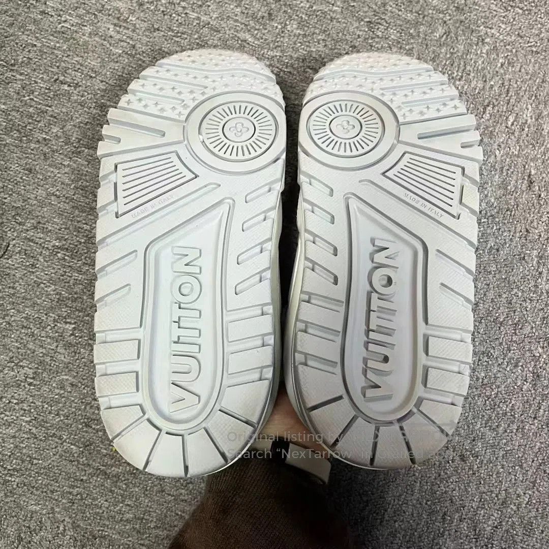 Louis Vuitton Louis Vuitton White Lowtop Leather Sneakers. Size US 7.5 / EU 40-41 - 5 Thumbnail