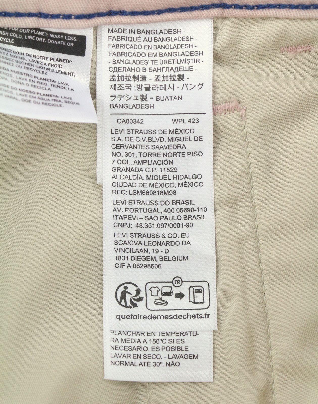 Levi's XX CHINO W31/L32 Pink Standard Taper Pants 87054 Size US 31 - 6 Thumbnail