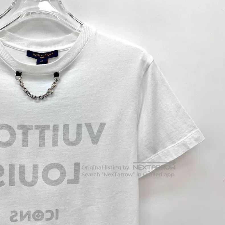 Louis Vuitton Louis Vuitton 23 white logo monogrammed cotton crewneck T- Size US XS / EU 42 / 0 - 3 Thumbnail