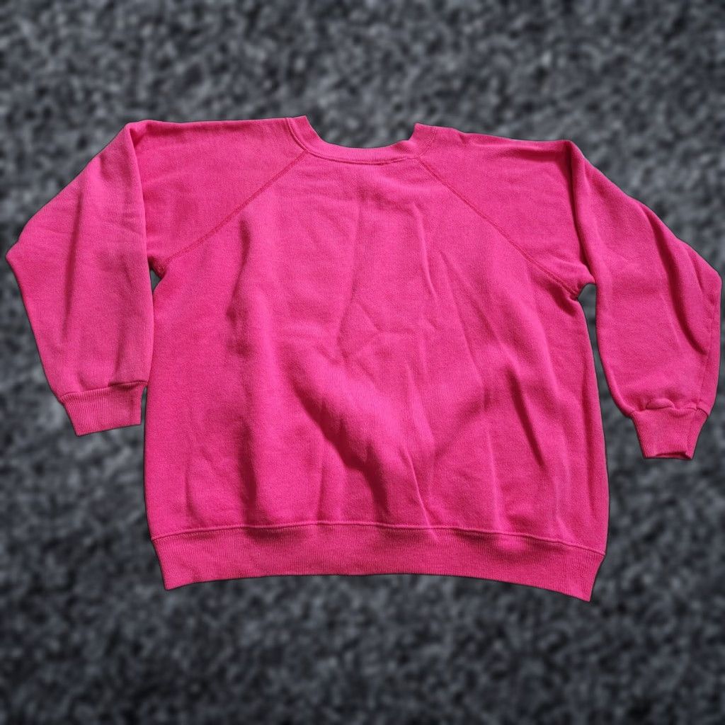 Hanes VINTAGE Hanes Her Way Womens Crewneck Sweatshirt Pink L Long Sleeve Size L / US 10 / IT 46 - 1 Thumbnail