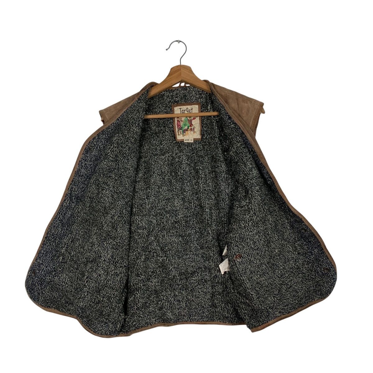 Japanese Brand TARGET Classic Retro Suede Leather Vest #1859-C81 Size US L / EU 52-54 / 3 - 11 Thumbnail