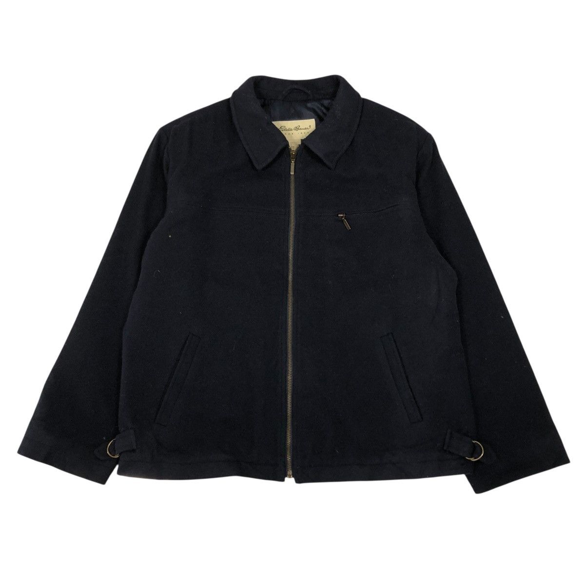 🔥VINTAGE ZIPPER WOOL CROPPED JACKET EDDIE BAUER ISSEY MIYAKE