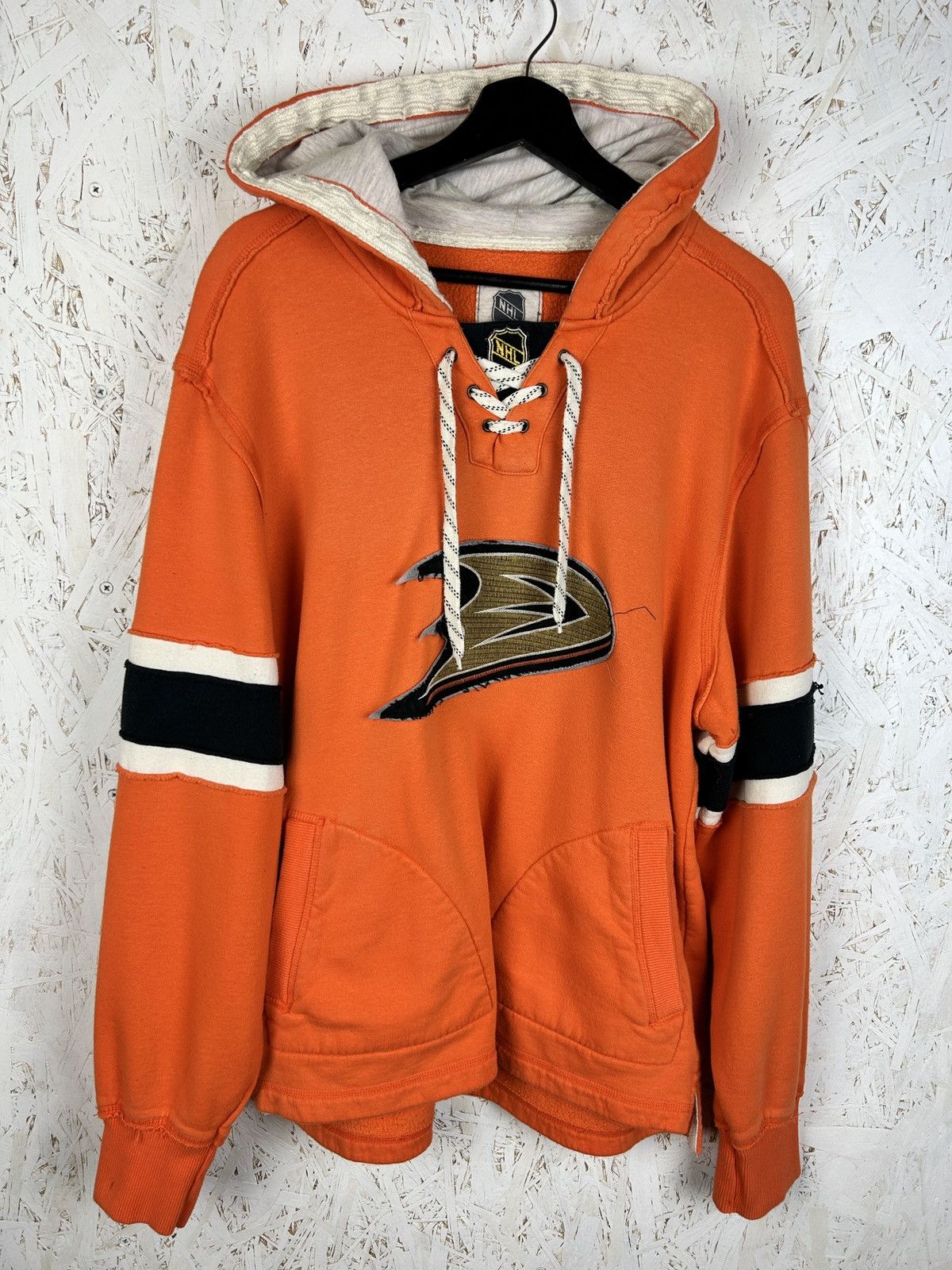 Ccm CCM Anaheim Mighty Ducks Retro Jersey Style Hoodie Orange M Size US M / EU 48-50 / 2 - 1 Thumbnail
