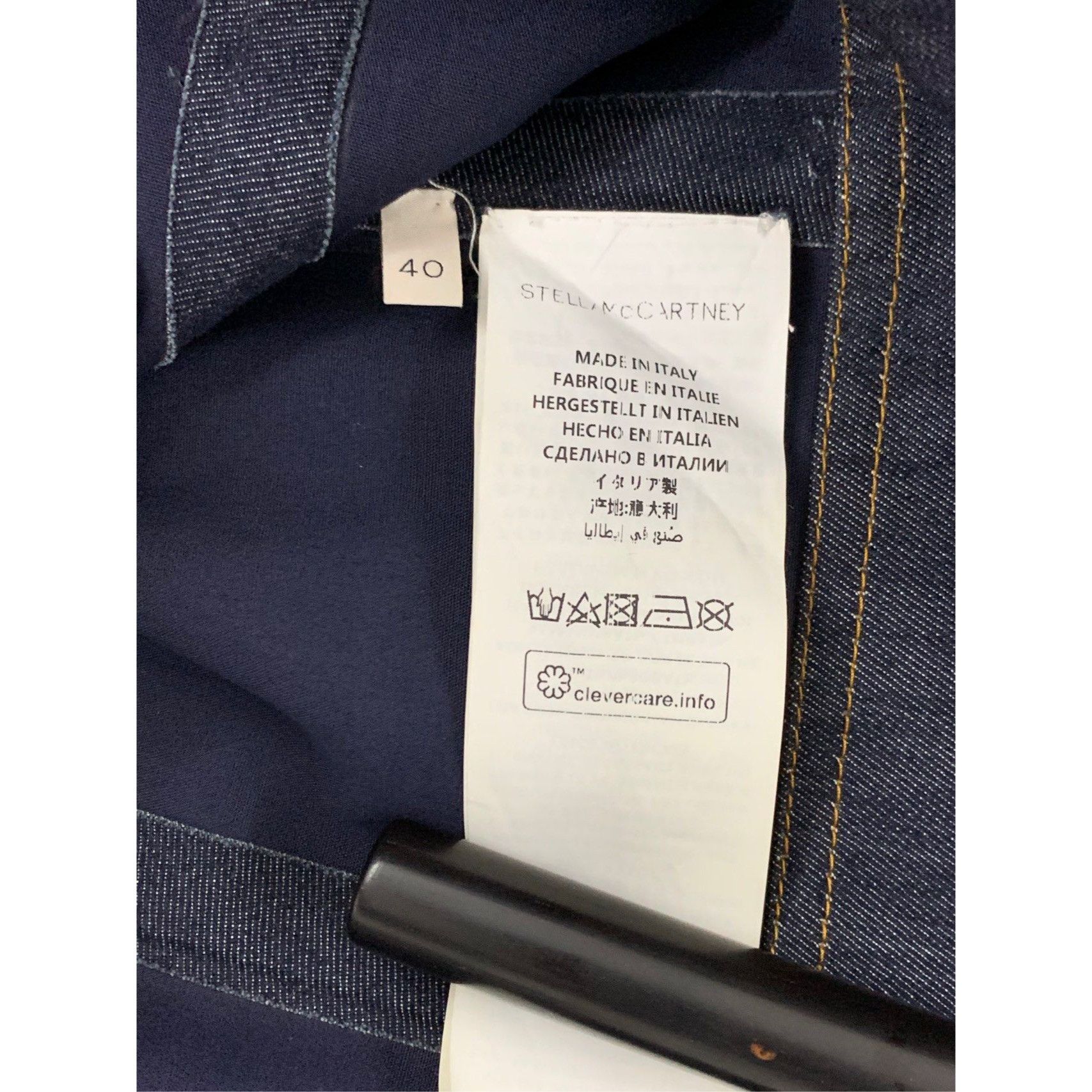 Stella McCartney Stella McCartney Womens Cropped Denim Jacket Made In Italy S Size S / US 4 / IT 40 - 4 Thumbnail
