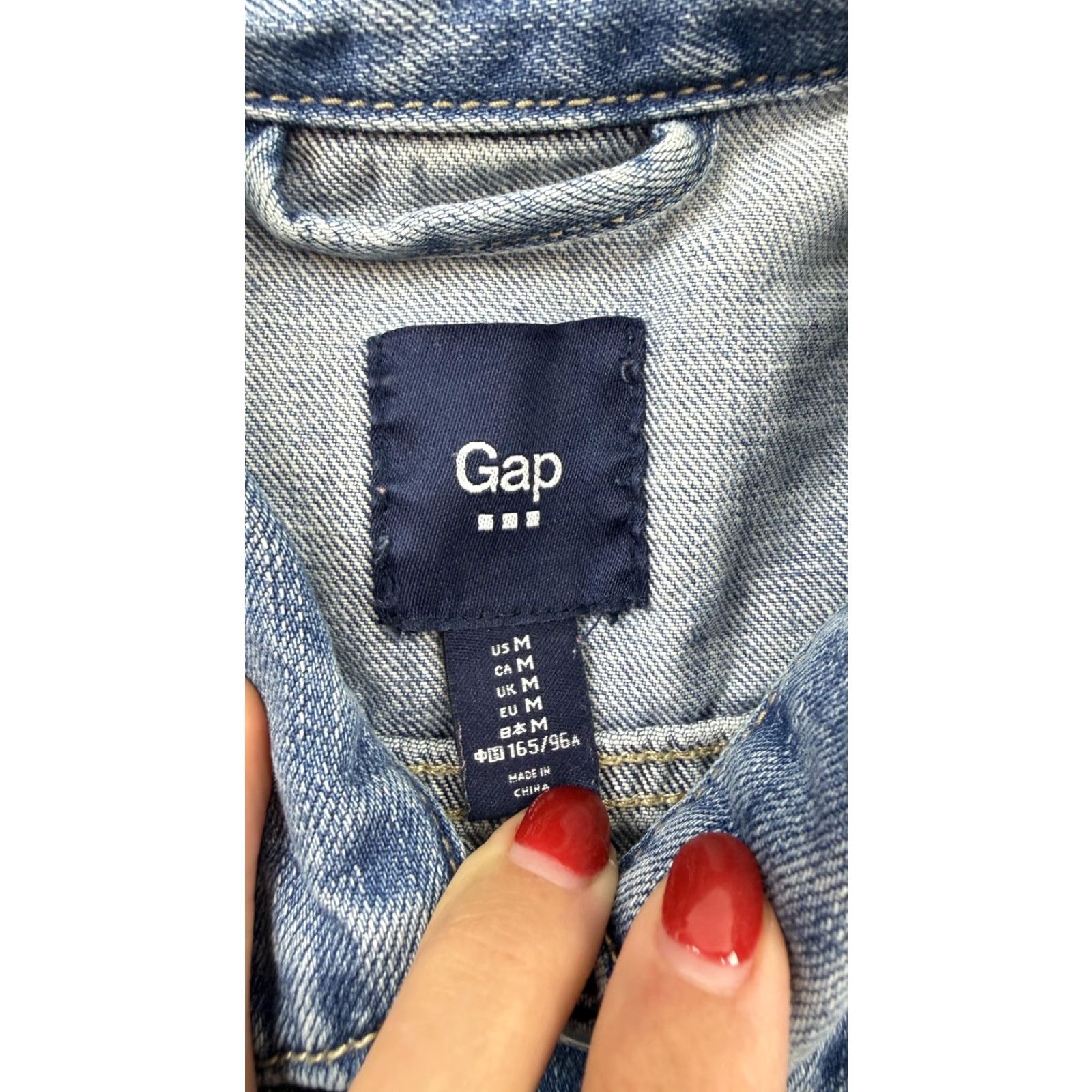 Gap Gap Denim Jacket Womens Medium Blue Trucker Button Front Pockets Casual Cotton Size M / US 6-8 / IT 42-44 - 6 Thumbnail
