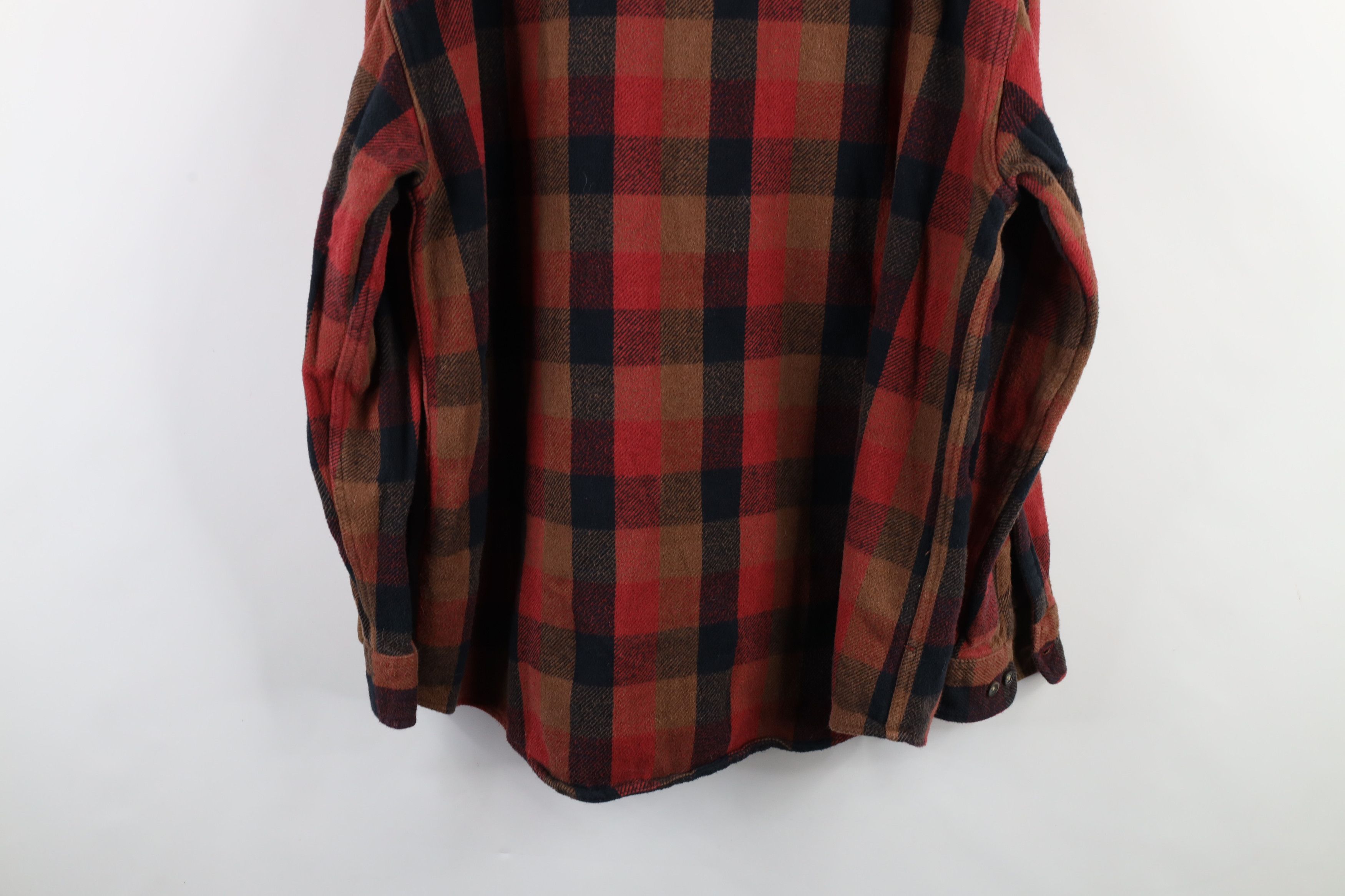 Vintage Vintage 90s Streetwear Heavyweight Button Shirt Plaid Size US XL / EU 56 / 4 - 10 Thumbnail