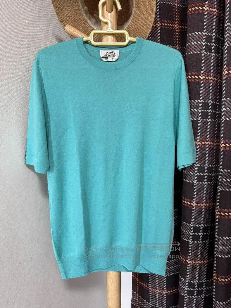 Hermes Hermes Cashmere short-sleeve unisex 80% Cashmere+20% Silk Size US S / EU 44-46 / 1 - 1 Thumbnail
