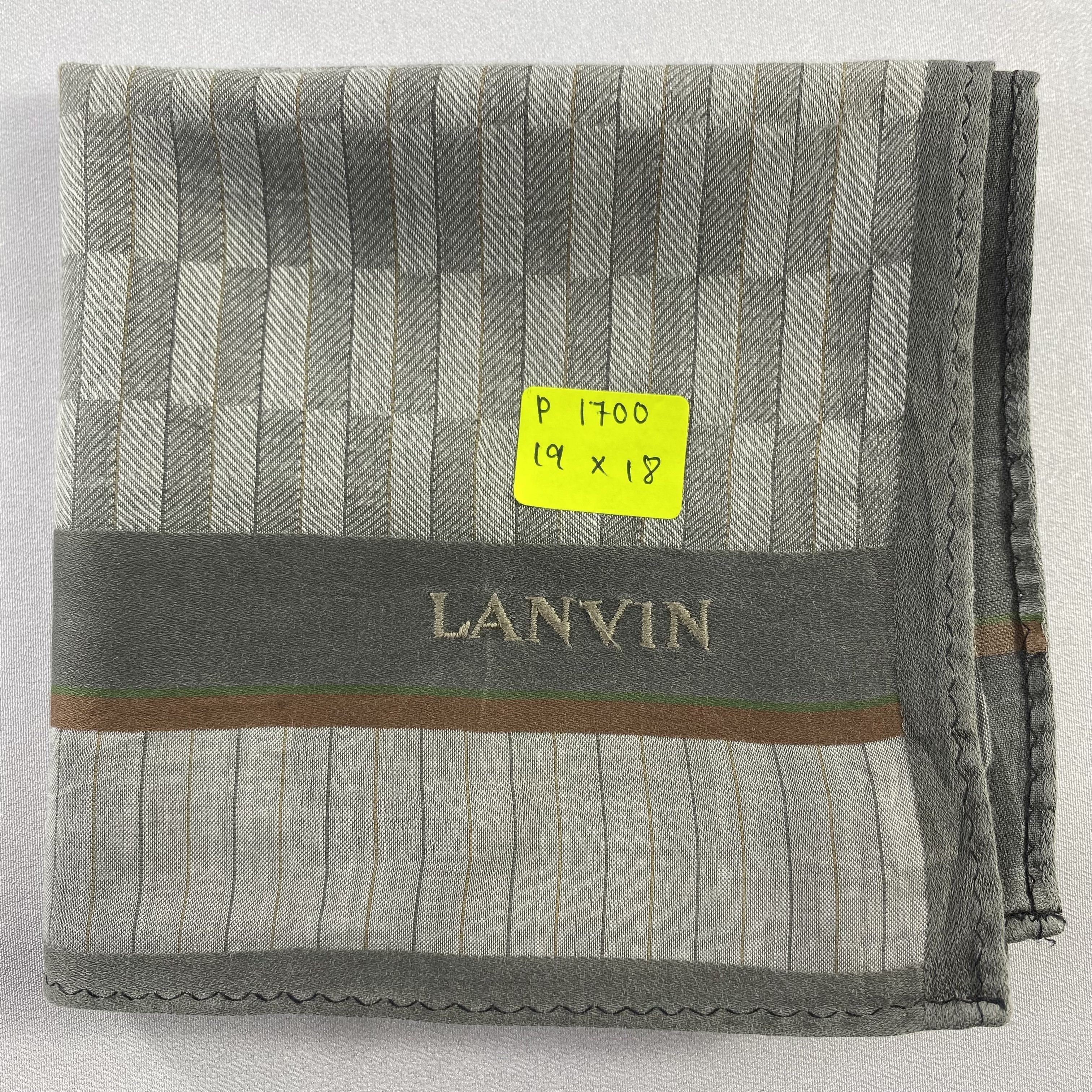 Lanvin × Vintage Lanvin Bandana/ Handkerchief / Neckerchief-P1700 Size ONE SIZE - 5 Thumbnail