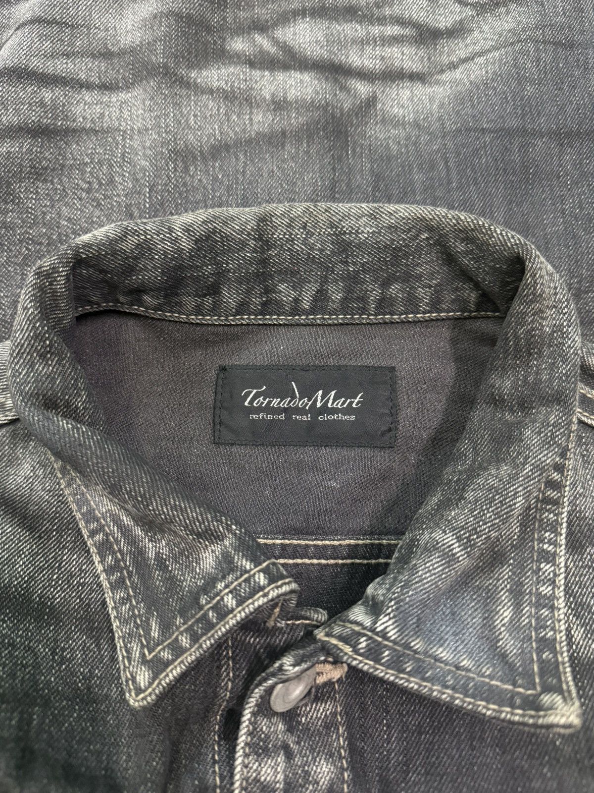 Tornado Mart RARE TORNADO MART DARK SHADOW ZEBRA DENIM JACKET Size US M / EU 48-50 / 2 - 13 Thumbnail