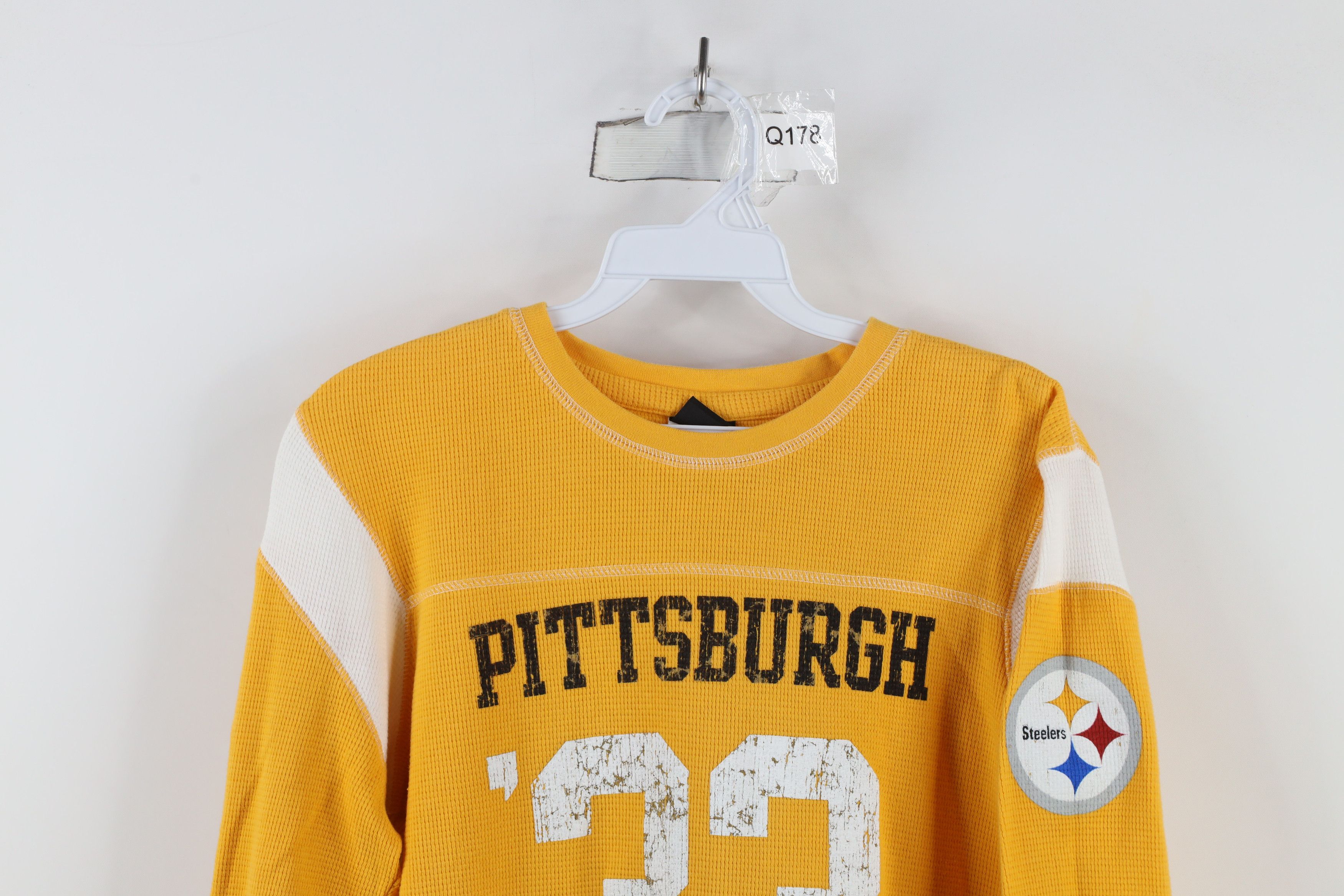Reebok × Vintage Vintage Reebok Steelers Football Thermal Waffle Knit T-Shirt Size M / US 6-8 / IT 42-44 - 2 Thumbnail