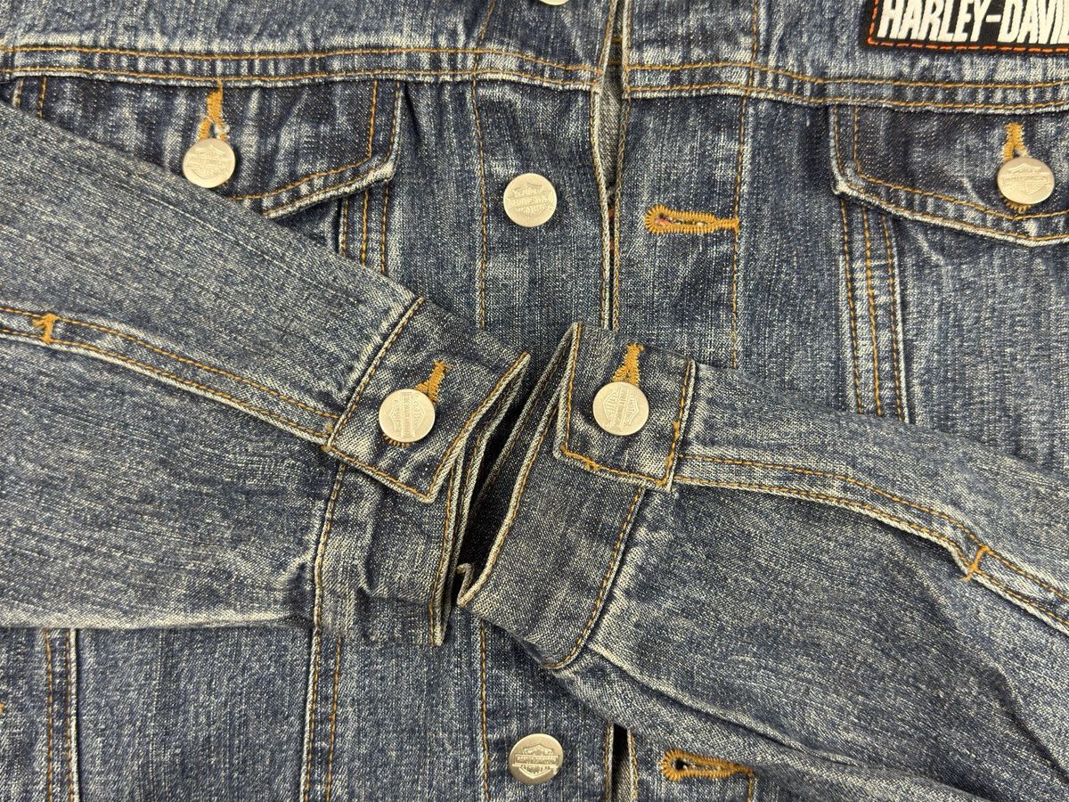 Harley Davidson × Vintage harley davidson denim jacket M 12/14 Size US S / EU 44-46 / 1 - 7 Thumbnail
