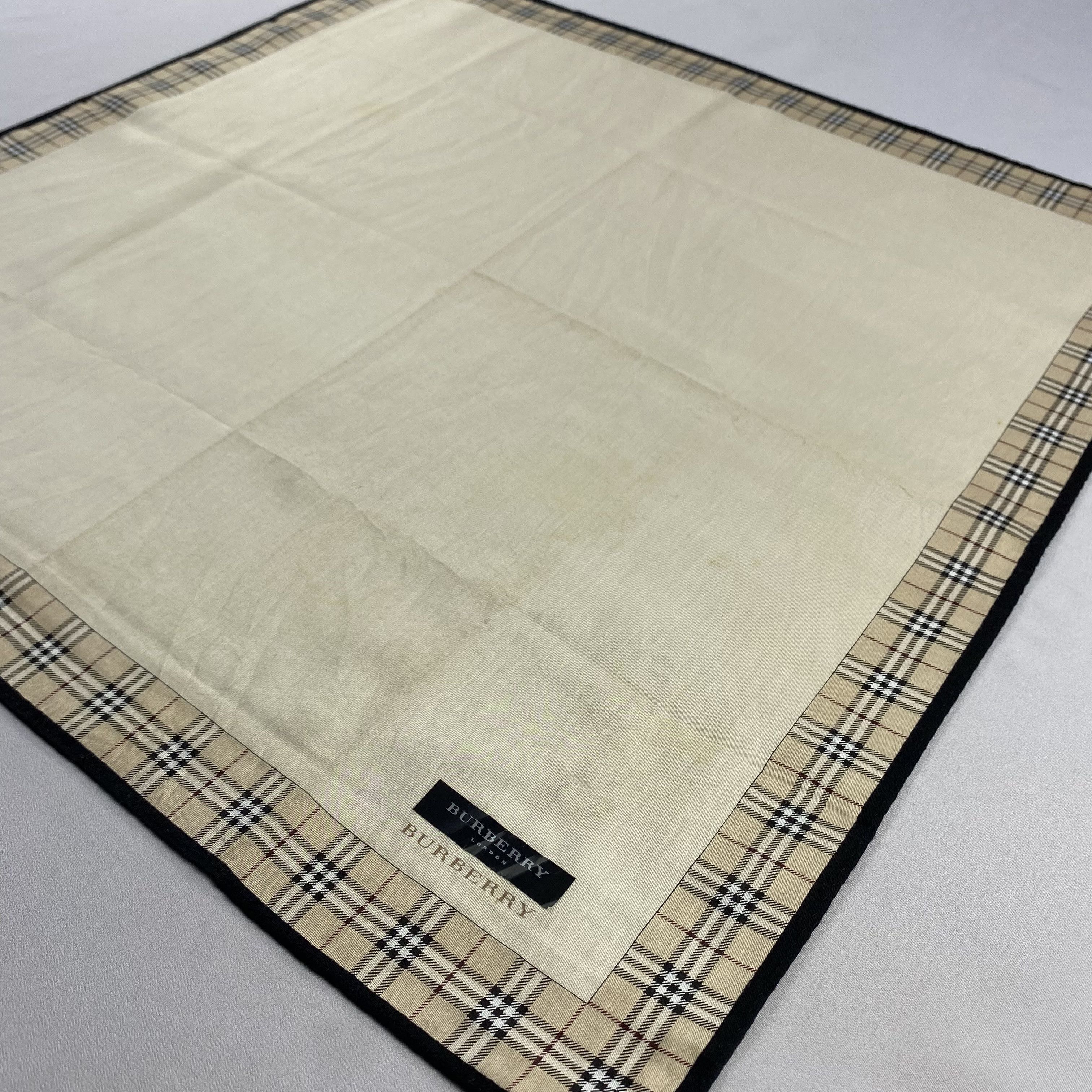 Burberry × Vintage Burberry Handkerchief / Neckerchief / Bandana-P1582 Size ONE SIZE - 2 Thumbnail